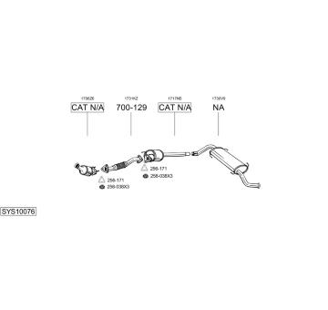 Výfukový systém BOSAL SYS10076