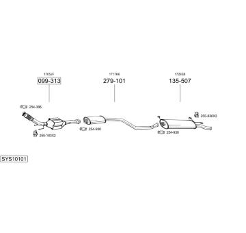 Výfukový systém BOSAL SYS10101