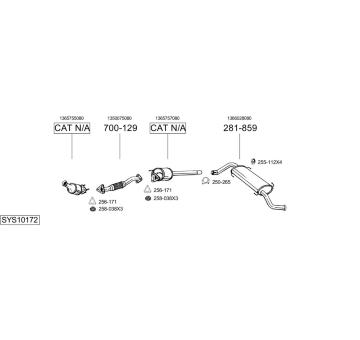 Výfukový systém BOSAL SYS10172
