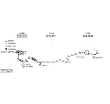Výfukový systém BOSAL SYS10242