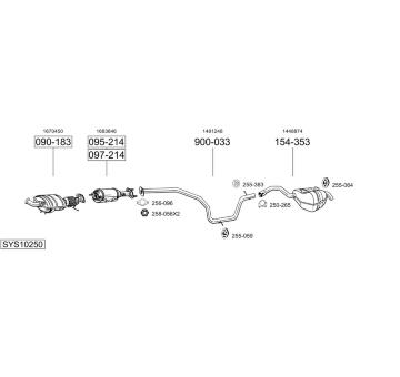 Výfukový systém BOSAL SYS10250