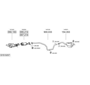 Výfukový systém BOSAL SYS10257