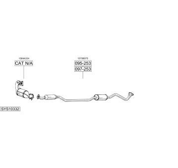 Výfukový systém BOSAL SYS10332