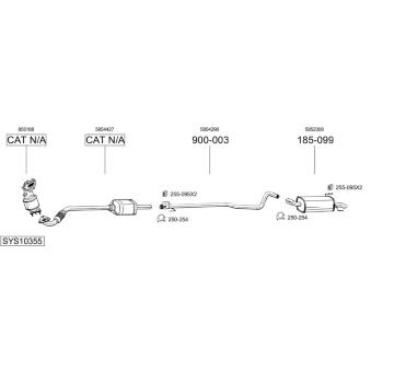 Výfukový systém BOSAL SYS10355
