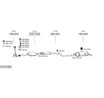 Výfukový systém BOSAL SYS10393