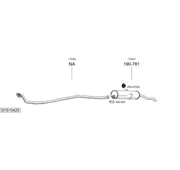 Výfukový systém BOSAL SYS10425