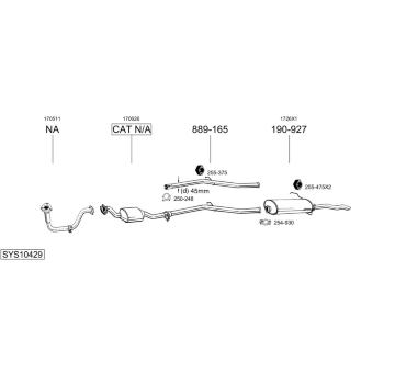 Výfukový systém BOSAL SYS10429