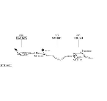 Výfukový systém BOSAL SYS10432