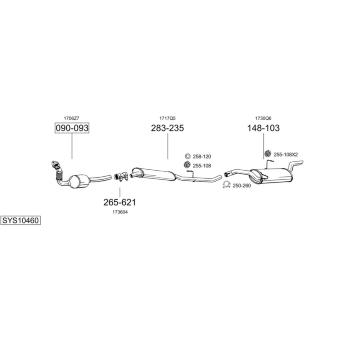 Výfukový systém BOSAL SYS10460