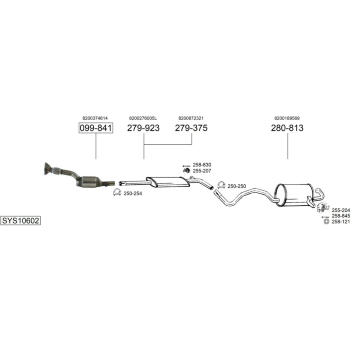 Výfukový systém BOSAL SYS10602