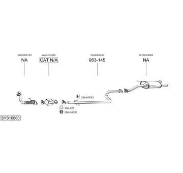 Výfukový systém BOSAL SYS10660