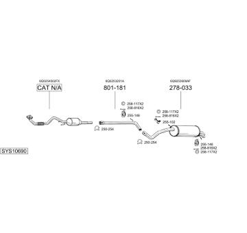 Výfukový systém BOSAL SYS10690