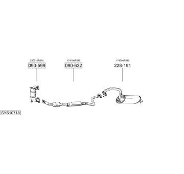 Výfukový systém BOSAL SYS10718