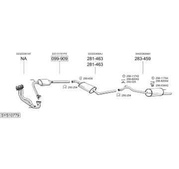 Výfukový systém BOSAL SYS10779