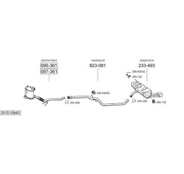 Výfukový systém BOSAL SYS10940