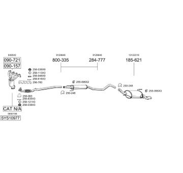 Výfukový systém BOSAL SYS10977