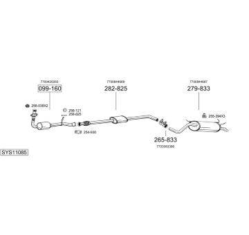 Výfukový systém BOSAL SYS11085