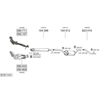 Výfukový systém BOSAL SYS11141