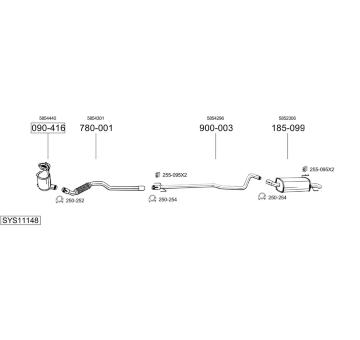 Výfukový systém BOSAL SYS11148
