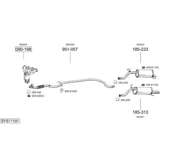 Výfukový systém BOSAL SYS11191