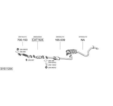 Výfukový systém BOSAL SYS11204