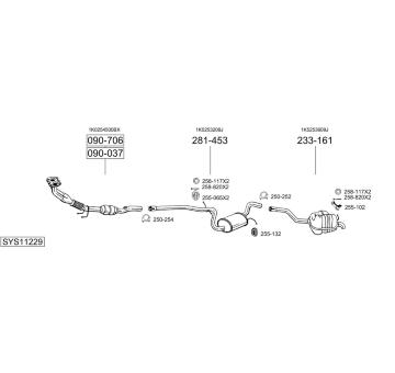 Výfukový systém BOSAL SYS11229