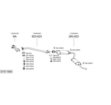 Výfukový systém BOSAL SYS11685