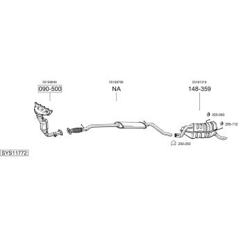 Výfukový systém BOSAL SYS11772