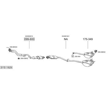 Výfukový systém BOSAL SYS11829