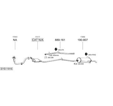 Výfukový systém BOSAL SYS11916