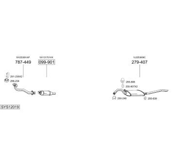 Výfukový systém BOSAL SYS12019