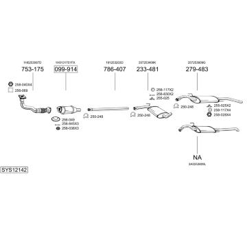 Výfukový systém BOSAL SYS12142