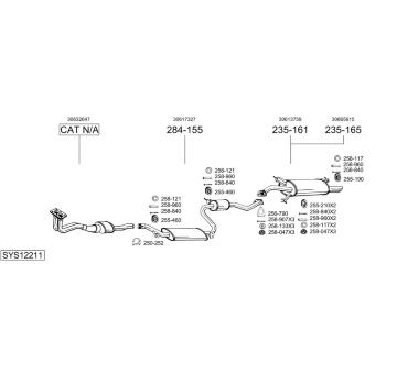 Výfukový systém BOSAL SYS12211