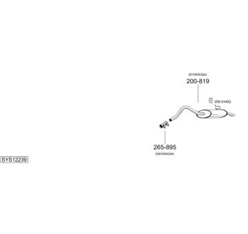 Výfukový systém BOSAL SYS12239