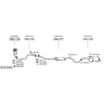 Výfukový systém BOSAL SYS12246