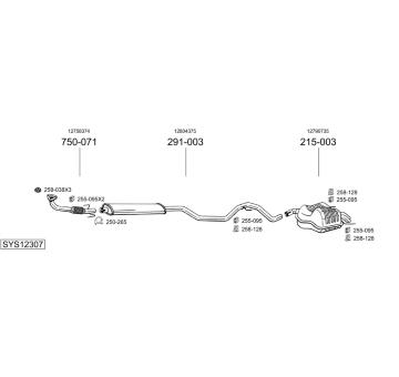 Výfukový systém BOSAL SYS12307