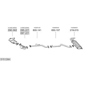 Výfukový systém BOSAL SYS12364