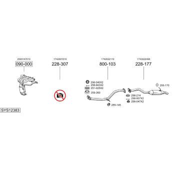 Výfukový systém BOSAL SYS12383