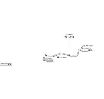 Výfukový systém BOSAL SYS12387