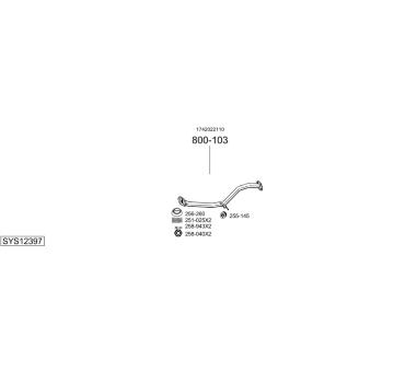 Výfukový systém BOSAL SYS12397