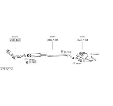Výfukový systém BOSAL SYS12470