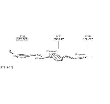 Výfukový systém BOSAL SYS12477