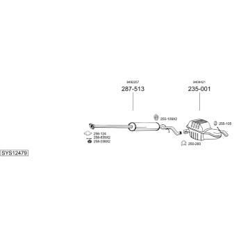 Výfukový systém BOSAL SYS12479