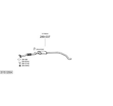 Výfukový systém BOSAL SYS12554