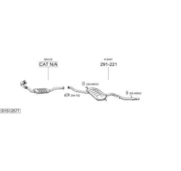 Výfukový systém BOSAL SYS12577