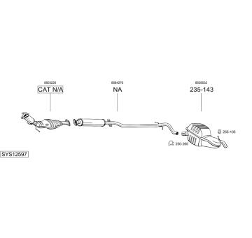 Výfukový systém BOSAL SYS12597