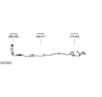 Výfukový systém BOSAL SYS12653