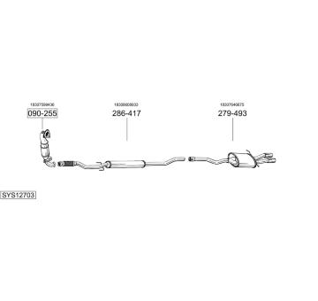 Výfukový systém BOSAL SYS12703