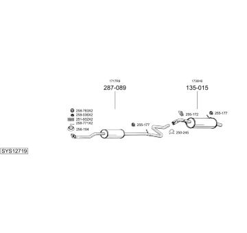 Výfukový systém BOSAL SYS12719