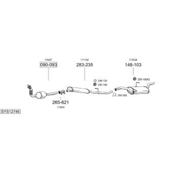 Výfukový systém BOSAL SYS12746
